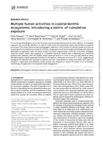 Multiple human activities in coastal benthic ecosystems: Introducing a metric of cumulative exposure